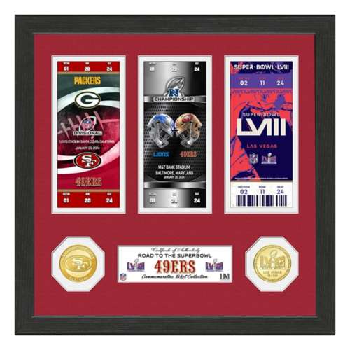 Highland Mint San Francisco 49ers Road to Super Bowl LVIII Ticket and Bronze Coin Photo Mint