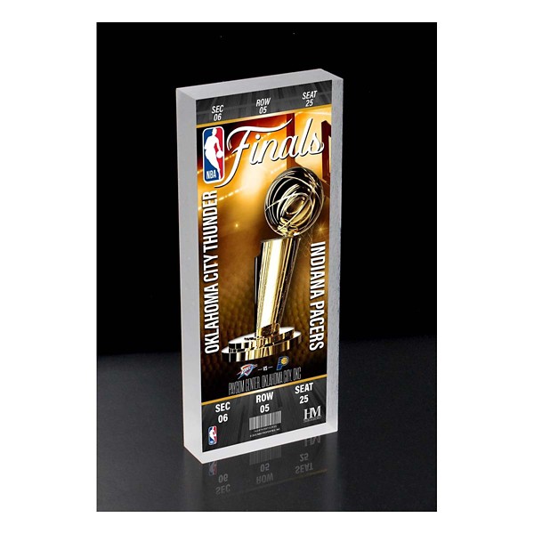 Highland Mint Oklahoma City Thunder VS Indiana Pacers 2025 NBA Finals Dueling 3D BlockArt