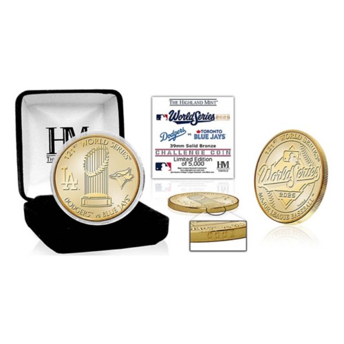 Highland Mint Toronto Blue Jays vs Los Angeles Dodgers 2025 World Series Dueling Bronze Coin - Primary Image