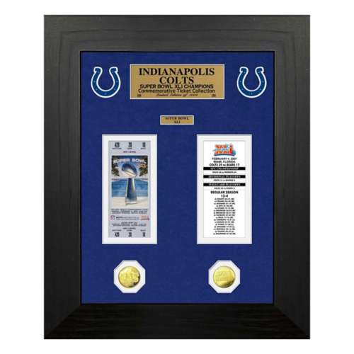 Indianapolis Colts Super Bowl Champions Deluxe Gold Coin & Ticket Collection