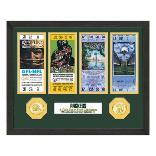 THE ICE BOWL DALLAS COWBOYS @ GREEN BAY PACKERS COMMEMORATIVE TICKET WITH  HOLDER