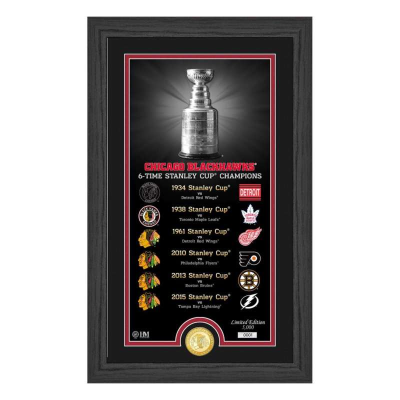 2013 Stanley Cup Panoramic Poster - Chicago Blackhawks