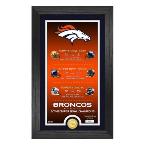 Denver Broncos "Legacy" Bronze Coin Photo Mint