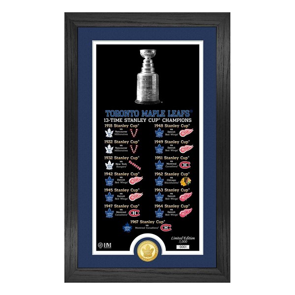 Highland Mint Toronto Maple Leafs "Legacy" Supreme Bronze Coin Panoramic Photo Mint