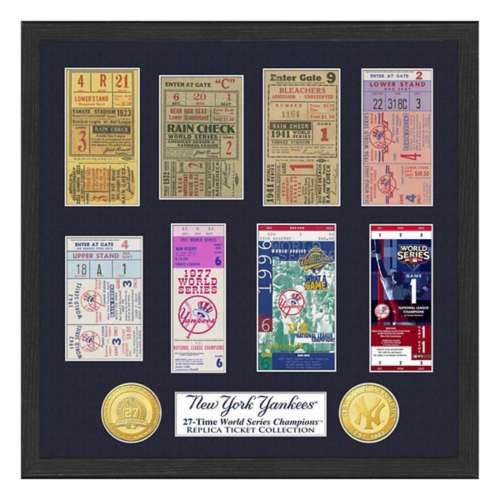 Highland Mint New York Mets Framed World Series Ticket Collection