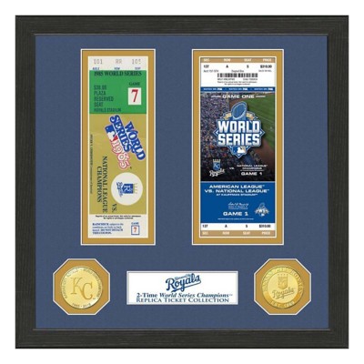 Highland Mint Kansas City Royals Framed Tickets
