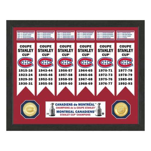 Montreal Canadiens Stanley Cup Banner Collection Photo Mint