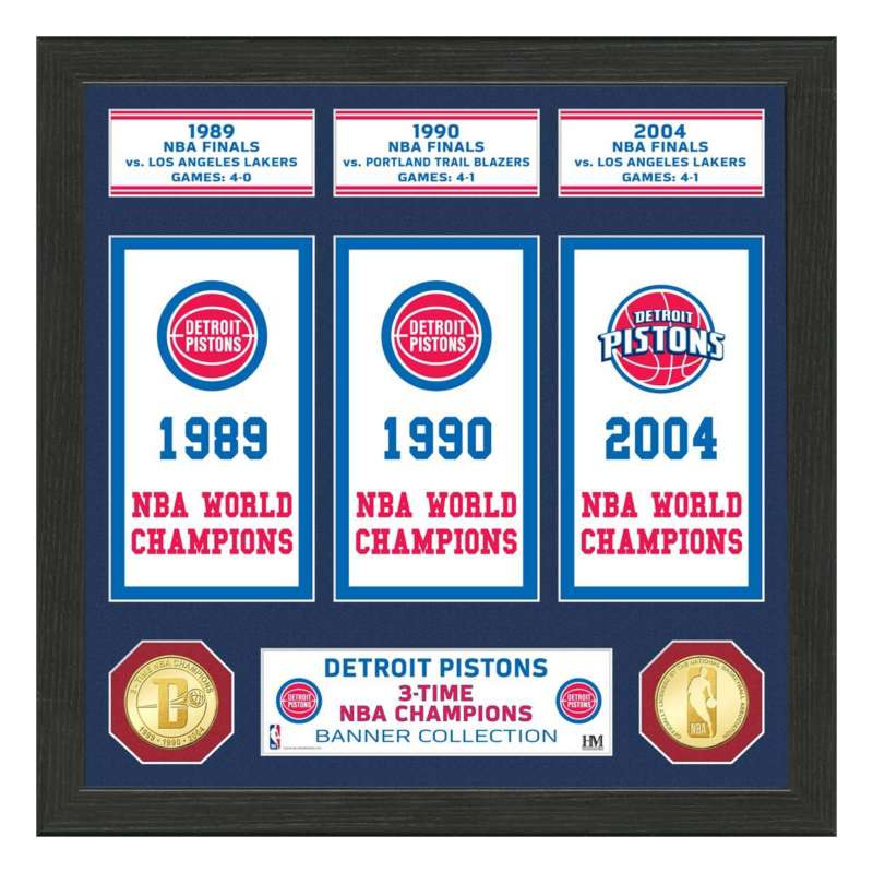 Detroit Pistons 1989/1990/2004 NBA Finals National Basketball World  Championship Ring Collection