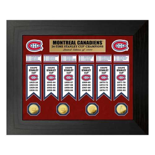Montreal Canadiens 24-Time Stanley Cup Champions Deluxe Gold Coin & Banner Collection
