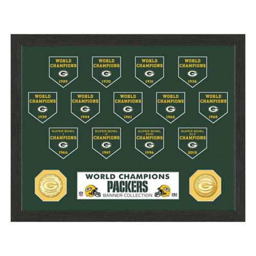 Packers World Champions Banner Collection Photo Mint