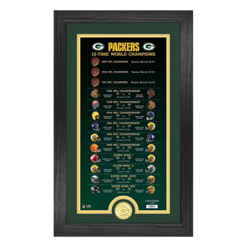 Packers 13-Time World Champions Legacy Bronze Coin Photo Mint