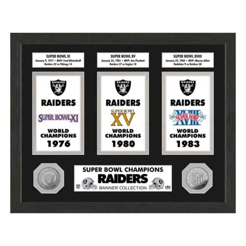 Raiders Super Bowl Banner Collection Photo Mint