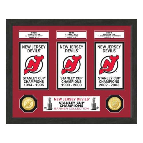 New Jersey Devils Stanley Cup Banner Collection Photo Mint