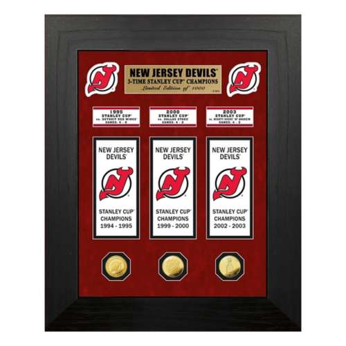 New Jersey Devils Stanley Cup Deluxe Banner Collection Photo Mint