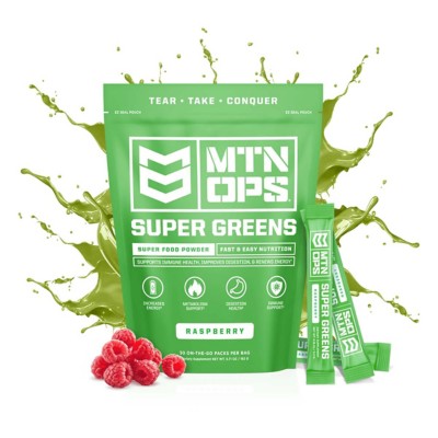 MTN Ops Super Greens Raspberry Nutrition Sticks