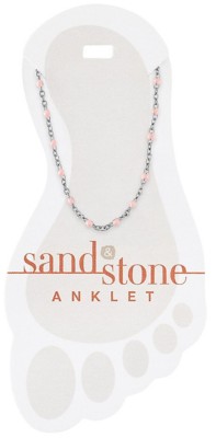 Women's Sand & Stone Beaded Anklet