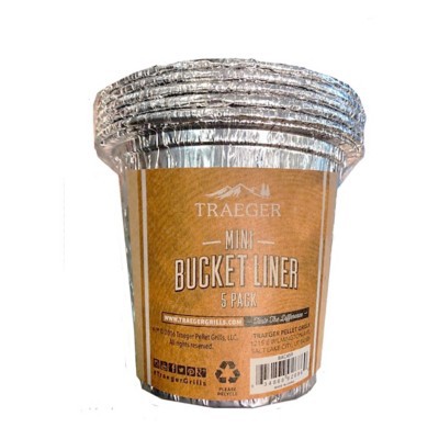 Traeger Aluminum Mini Bucket Liner - 5 Pack