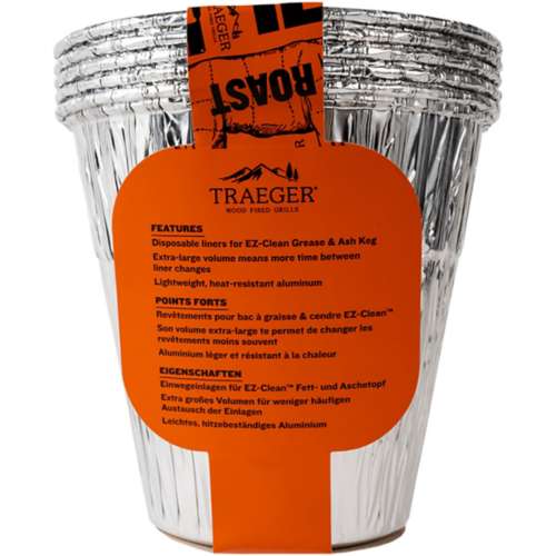 Traeger EZ-Clean Grease & Ash Keg Liner 5 Pack