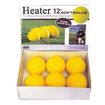 Heater Sports Dimpled Pitching Machine 12" Softballs - Dozen