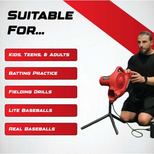 Power Alley Pro Real Baseball Machine
