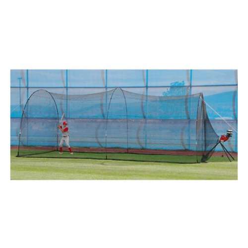 Base Hit With Ball Feeder & PowerAlley 22' Cage