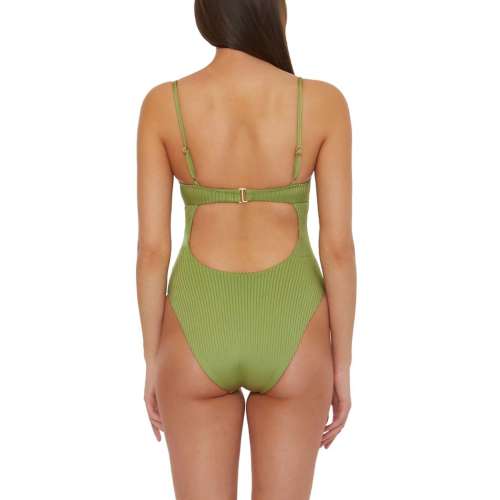 Women's Isabella Rose Queensland Ribbed Maillot One Piece Swimsuit