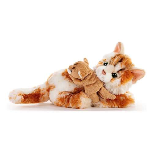 Demdaco Nat & Jules Maine Coon Cat and Baby Plush