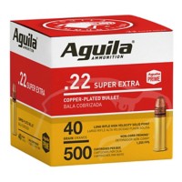 Aguila Super Extra High Velocity 22LR Rimfire Ammunition 500 Round Box