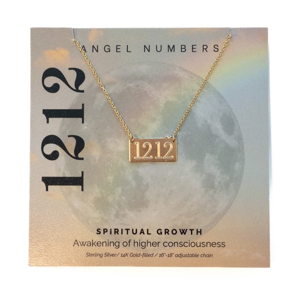 Lotus Jewelry Studio Gold Angel Numbers 1212 Necklace