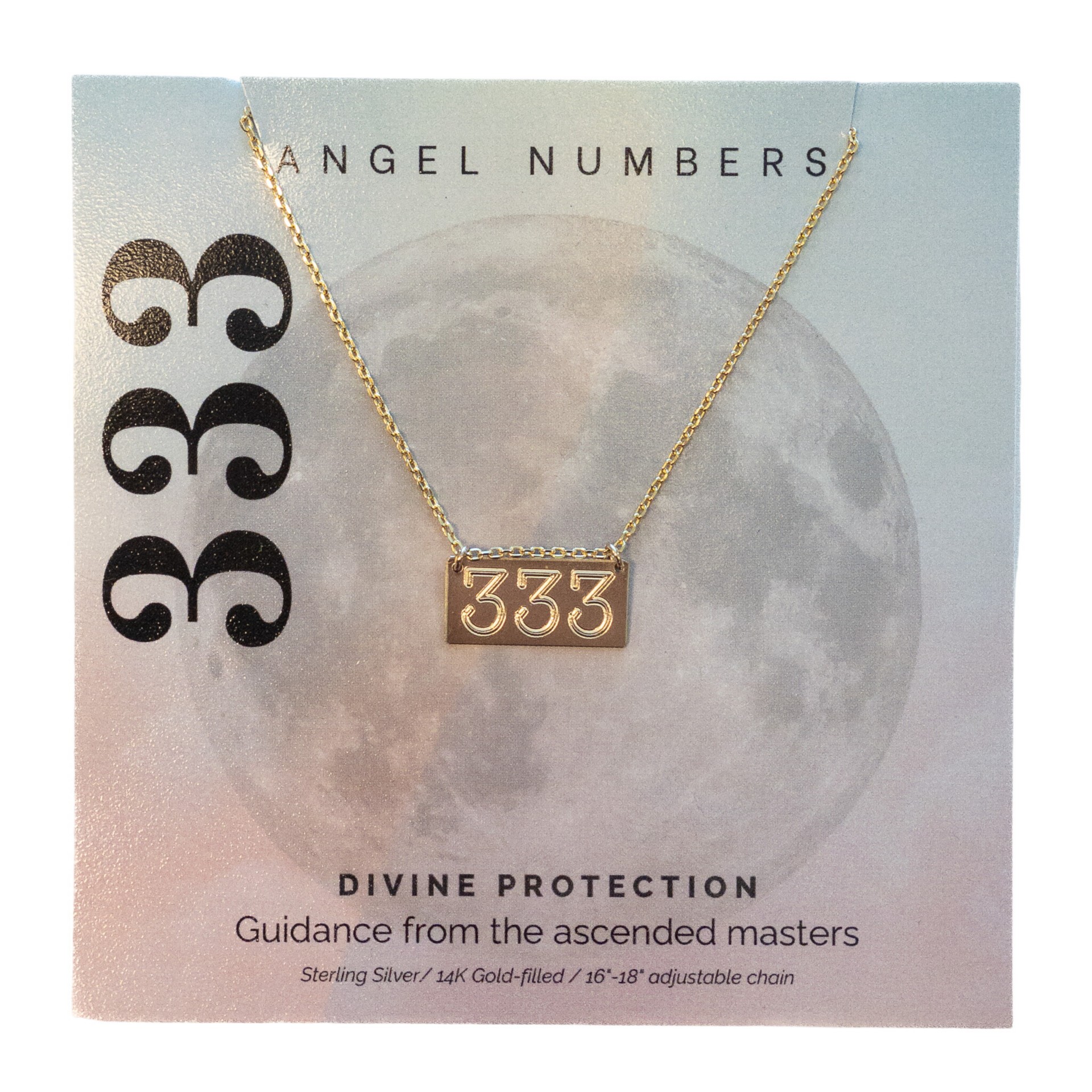 Lotus Jewelry Studio Gold Angel Numbers 333 Necklace