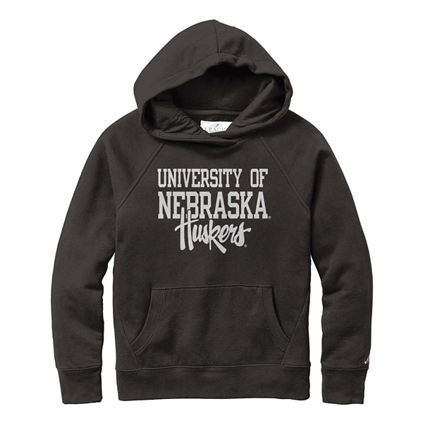 League Collegiate Women's Nebraska Cornhuskers White Script Academy Hoodie product image