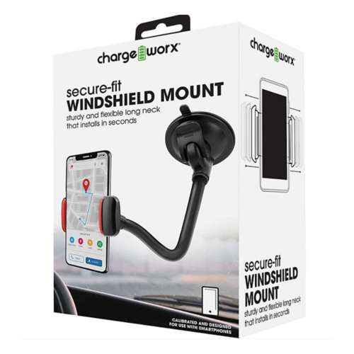Chargeworx Secure-Fit Windshield Mount w/Flexible 14" Neck