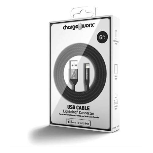 Chargeworx 6ft Lightning Cable