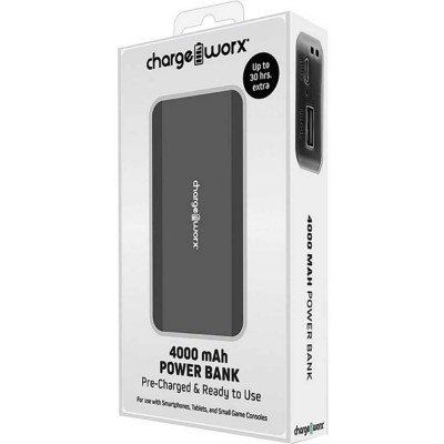 Chargeworx 4000 mAh Pre-Charged & Ready to Use Power Bank