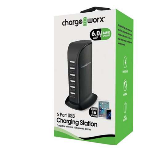 Chargeworx 6 Port Desktop Charger