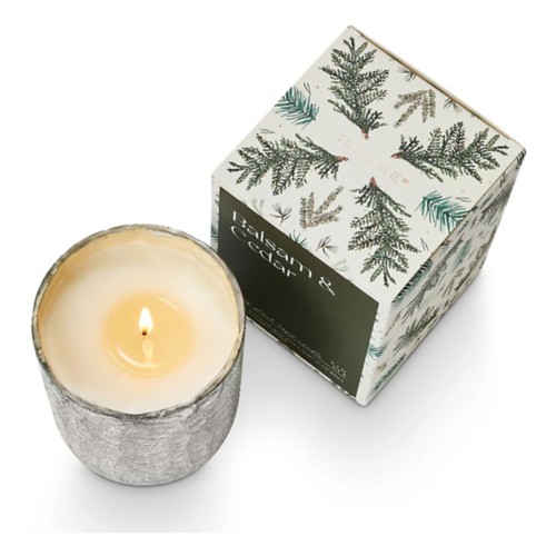 ILLUME Balsam & Cedar Small Boxed Crackle Glass Jar Candle - Primary Image
