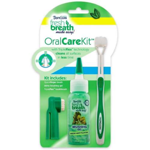 TropiClean Fresh Breath Dog Oral Care Kit