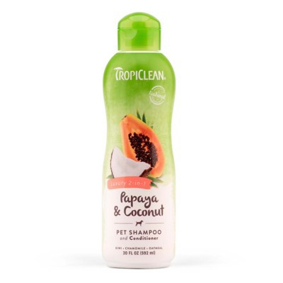 TropiClean Papaya and Coconut Pet Shampoo and Conditioner