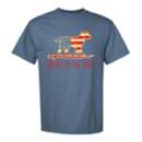 Kids' Buddy By The Lake Vinage Flag Pup T-Shirt