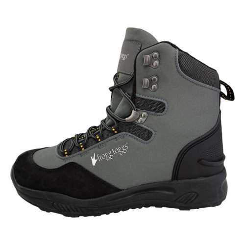 Frogg Toggs Men's Deep Current Cleated Wading Boot | Dark Graphite | Size 10, Gray