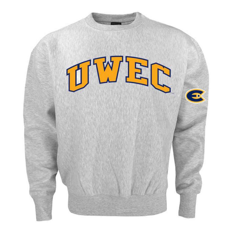 Wyoming Cowboys Champion Football Powerblend Pullover Sweatshirt - Gray