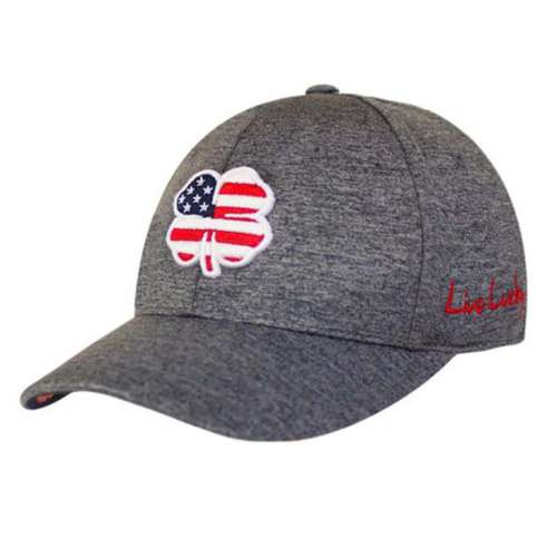 Men's Black Clover USA Flag Flexfit Hat