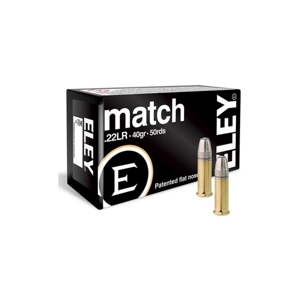 ELEY Match Flat Nose Rimfire Ammunition