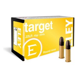 ELEY Target 22LR RN Rimfire Ammunition 50 Round Box