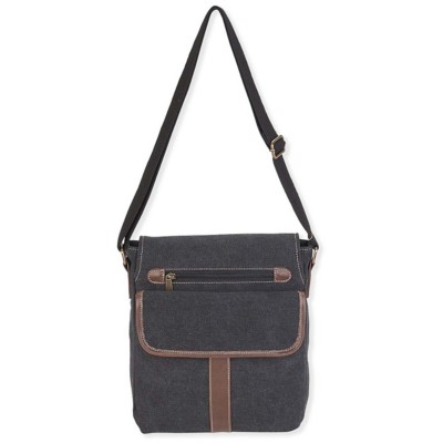 black canvas crossbody purse