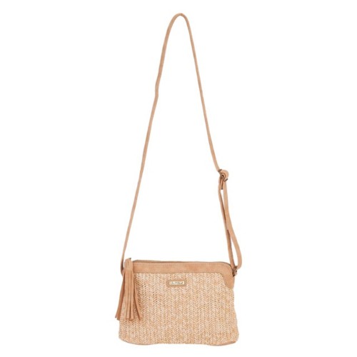 Sun 'N' Sand Poly Straw Crossbody Bag