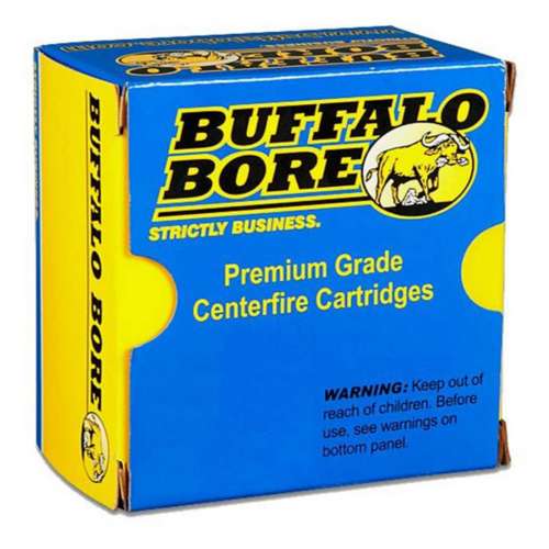 Buffalo Bore Heavy Outdoorsman L.W.N. Lead Pistol Ammunition 20 Round Box