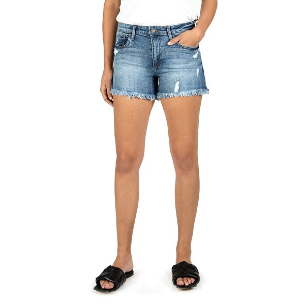 Women's KUT from the Kloth Jane High Rise Fray Jean Shorts product image