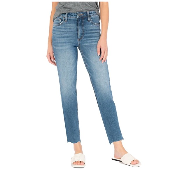 Women's KUT from the Kloth Rachel High Rise Fab Ab Raw Hem Relaxed Fit Mom Jeans product image