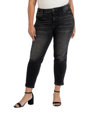 Women's KUT from the Kloth Plus Size Reese Fab Ab Slim Fit Straight Jeans